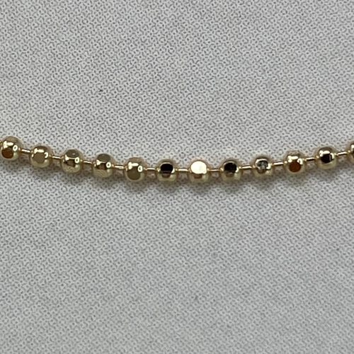 k18YG AU750 18金 イエローゴールド ネックレス カットボール