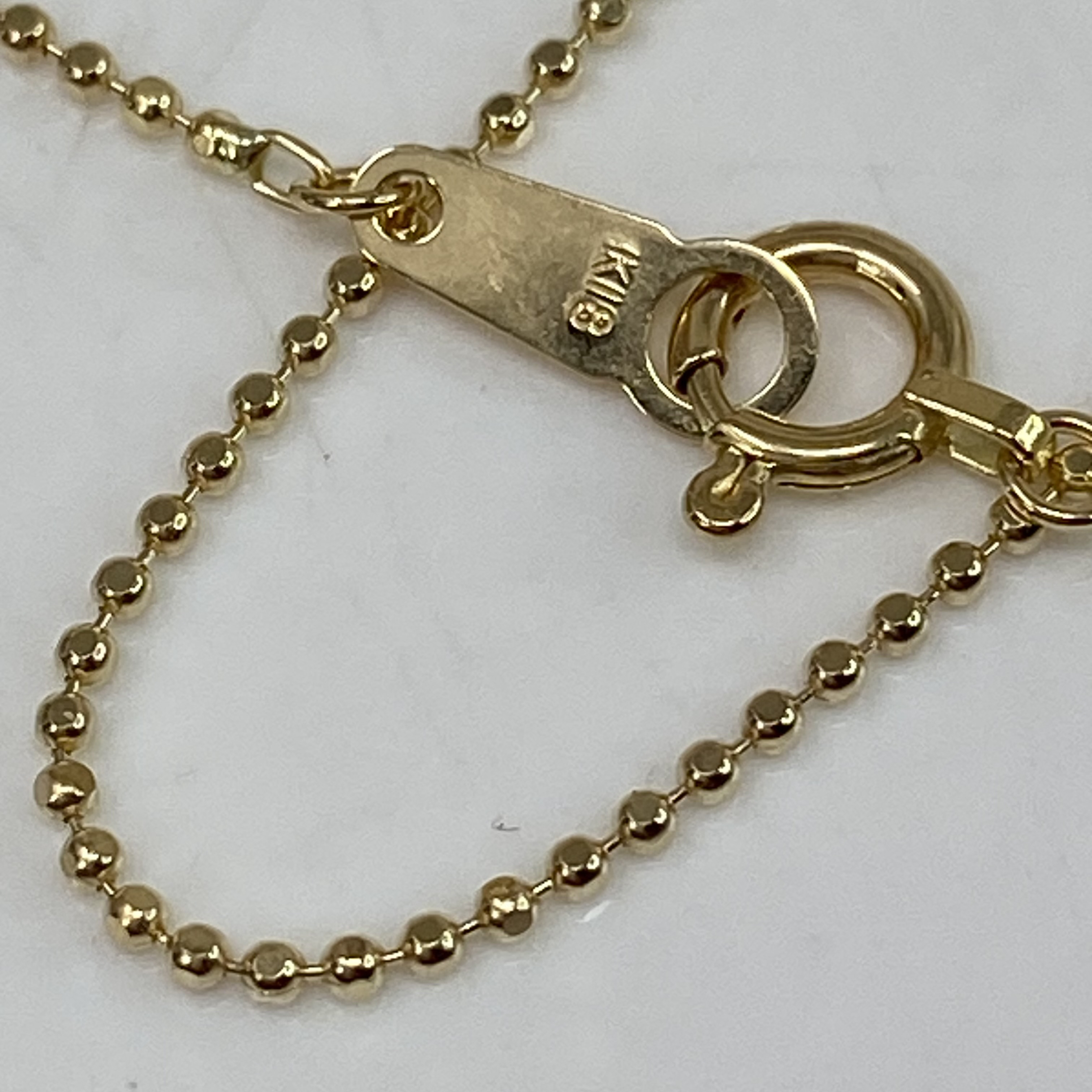 ゴールドネックレス　AU750　45センチ　（R）