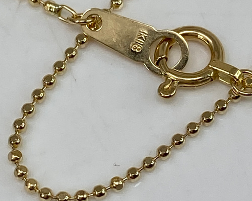 k18YG AU750 18金 フリーサイズ 41センチネックレス シースルー ec1e04cdfd009003b63743e3cdce8d