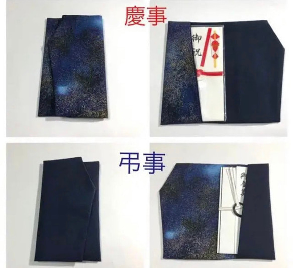 慶弔両用袱紗◼️Hi fashion fabricsボタニカルプリント 8枚目の画像