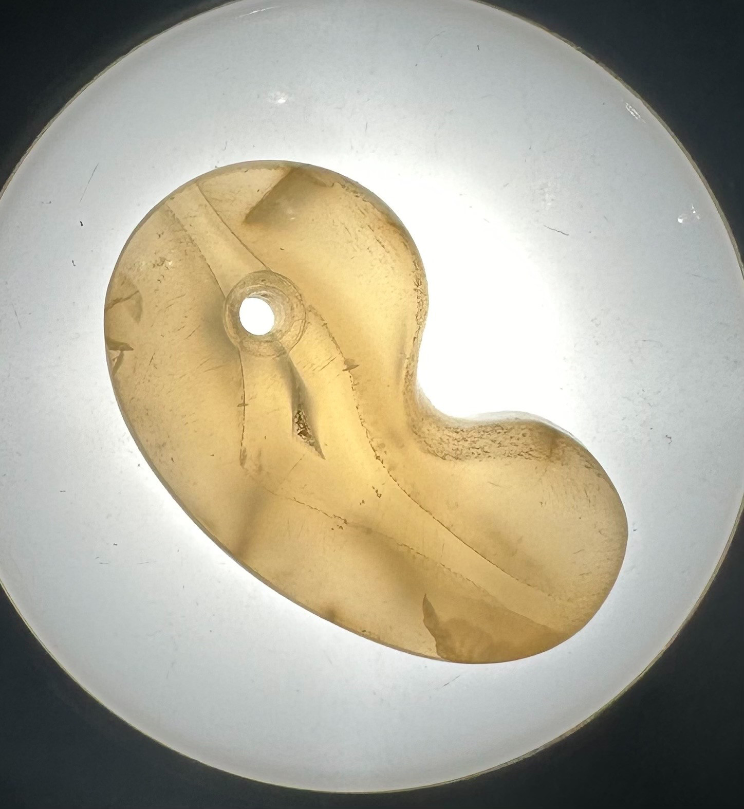 新潟煙瑪瑙勾玉