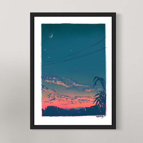 油絵 絵画 【十五夜の月】 絵画 HR 通販 14567464｜Creema