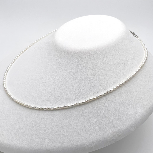 2mm 本真珠パールネックレス 超極小 バロック 入学入園卒業卒園式 結婚