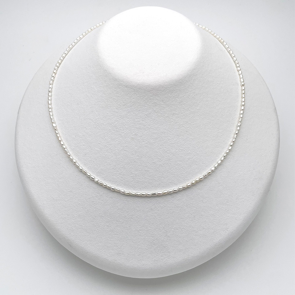 2mm 本真珠パールネックレス 超極小 バロック 入学入園卒業卒園式 結婚成人誕生日 重ね付け ビジネス 細 フォーマル
