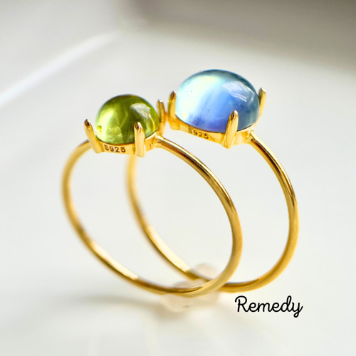 JAM HOME MADEアクアマリンハイブリッドカレッジリングネックレス3月