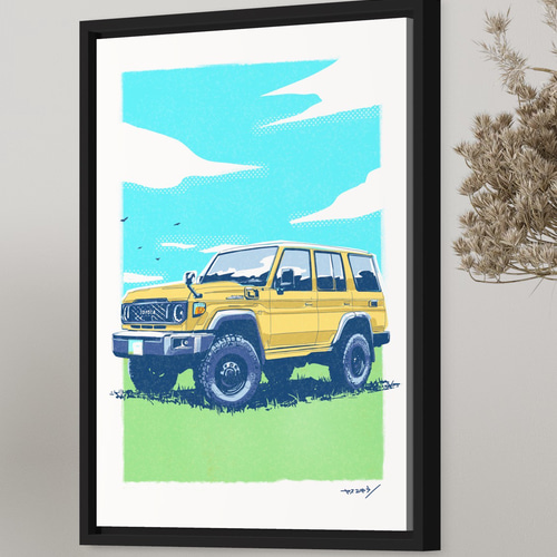 NEWランドクルーザー70/ 優しい色でお部屋を彩るA3ポスター / 限定 10
