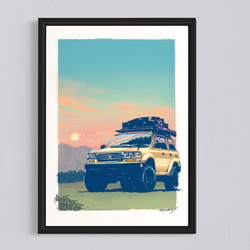 1点もの アクリル原画 / 18cmx18cm 入道雲が美しい 絵画 ヤスユキ ウノ