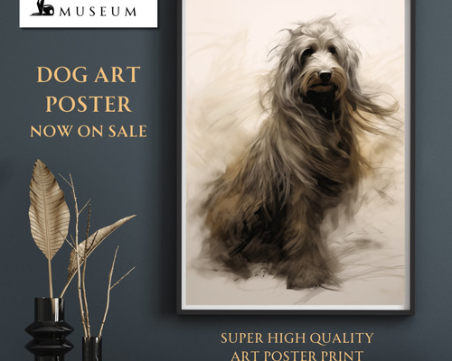 KENSHIN (犬神) - ゴールデンドゥードル犬 No.9】ジークレー版画＊名