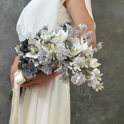受注製作】【ウェディングブーケ】大人カラーのアームブーケ ブーケ