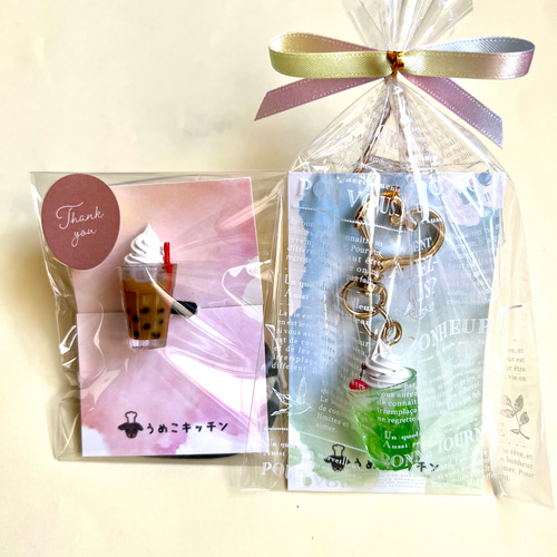 クリームソーダ☆ベビーヘアクリップヘアゴムハンドメイド