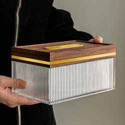 [Venus] 紙巾盒 木質紙巾盒 紙巾套 斯堪的納維亞時尚簡約室內用品 第1張的照片