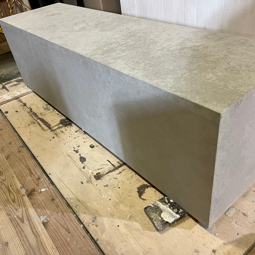 ワイド120 石っぽい ベンチ ディスプレイラック 陳列什器 棚・シェルフ