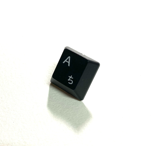 キーボードバッジ「A、ち」黒/タイタック版 6枚目の画像