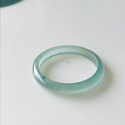 R15-039］ ジェイド JADE ヒスイ 本翡翠 くりぬき リング 天然石
