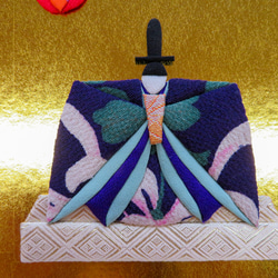 押し絵のひな飾り【金屏風】 6枚目の画像