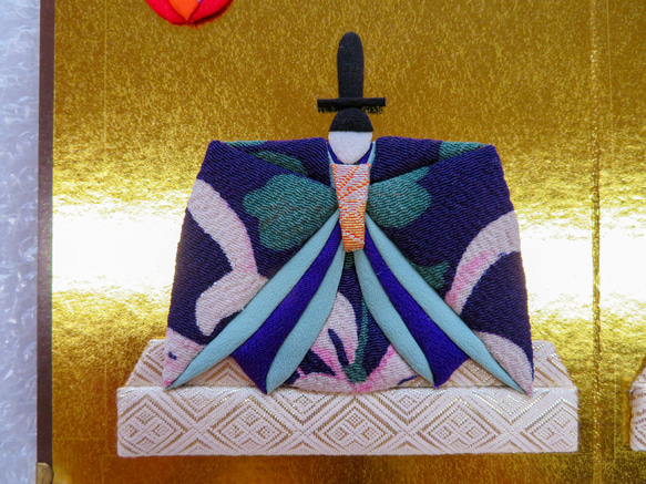 押し絵のひな飾り【金屏風】 6枚目の画像