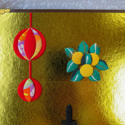 押し絵のひな飾り【金屏風】 8枚目の画像