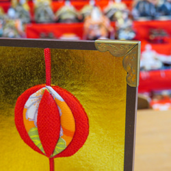 押し絵のひな飾り【金屏風】 12枚目の画像