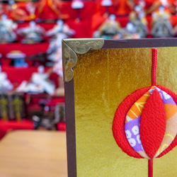 押し絵のひな飾り【金屏風】 11枚目の画像