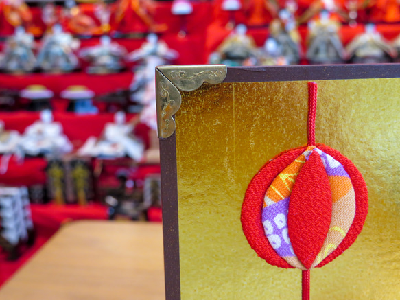 押し絵のひな飾り【金屏風】 11枚目の画像