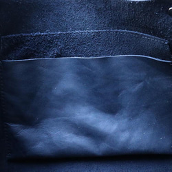 【27日終了】値下 レオパードハンドル内ポケット革ハンドメイド122310 7枚目の画像