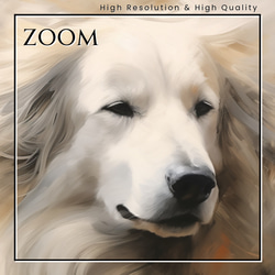 【KENSHIN (犬神) - グレートピレニーズ犬 No.4】風水画 アートポスター 犬の絵 犬の絵画 犬のイラスト 3枚目の画像