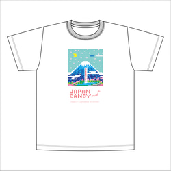 JAPAN CANDY T-SHIRT"富士山バージョン" tシャツ 面白い イラスト デザイン かわいい 富士山 1枚目の画像