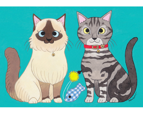 ★猫ちゃん似顔絵★かわいい我が子を似顔絵に d2b2ed429af3ba9ff86297c3991709