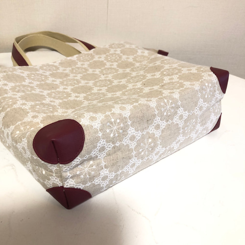 あおりトートバック 少し大き目 リネン トートバッグ tumugi 通販  