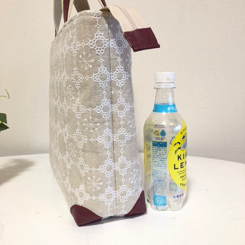 あおりトートバック 少し大き目 リネン トートバッグ tumugi 通販  