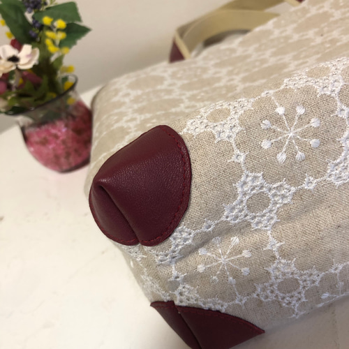 あおりトートバック 少し大き目 リネン トートバッグ tumugi 通販  