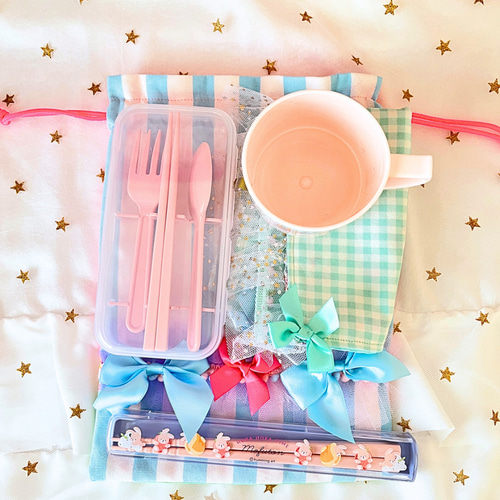 はなな様ご確認用 巾着 給食袋 ランチョンマット 星 ゆめかわ ほし