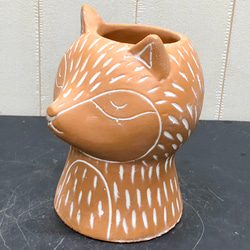 フラワーポット 鉢カバー  猫  ネコポット  M 3枚目の画像