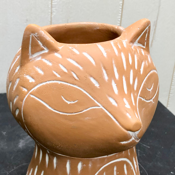 フラワーポット 鉢カバー  猫  ネコポット  M 6枚目の画像