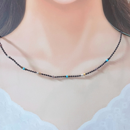 極細コードのマクラメネックレス ネックレス・ペンダント Cure Mew