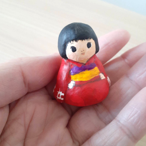 座敷わらしさんお人形さん２体セットプラスおまけ付き 小さなお守り座敷わらしさん その他人形 ひなき 通販 17316101｜Creema