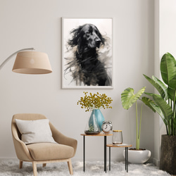 【KENSHIN (犬神) - ラブラドールレトリバー犬 No.2】風水画 アートポスター 犬の絵 犬の絵画 7枚目の画像