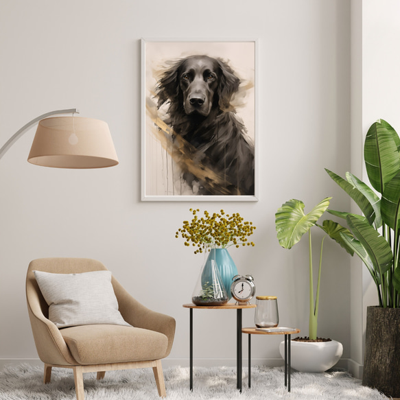 【KENSHIN (犬神) - ラブラドールレトリバー犬 No.3】風水画 アートポスター 犬の絵 犬の絵画 7枚目の画像