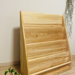 ひのき 本棚 収納棚 オープンラック モンテッソーリ 桧 無垢材家具