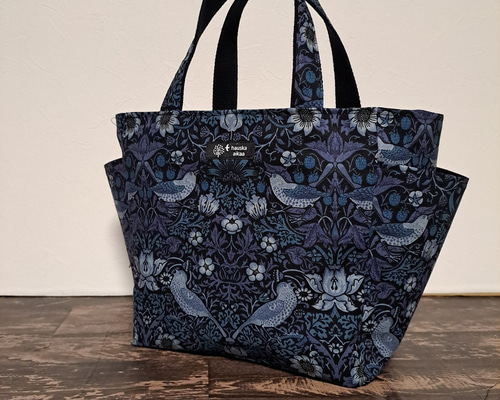 ウィリアムモリスいちご泥棒 トートバッグ バッグインバッグ トート