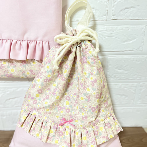 入園入学グッズ 5点セット パステルピンク✖️花柄 レッスン