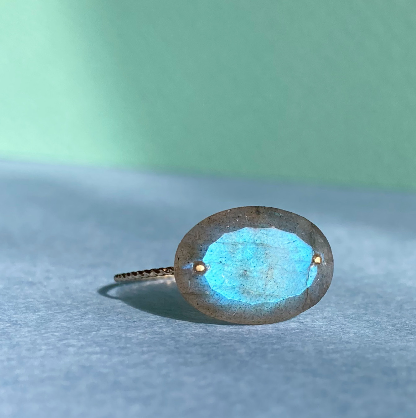 Prana candy gem ✴︎ラブラドライト ✴︎k14gfリング