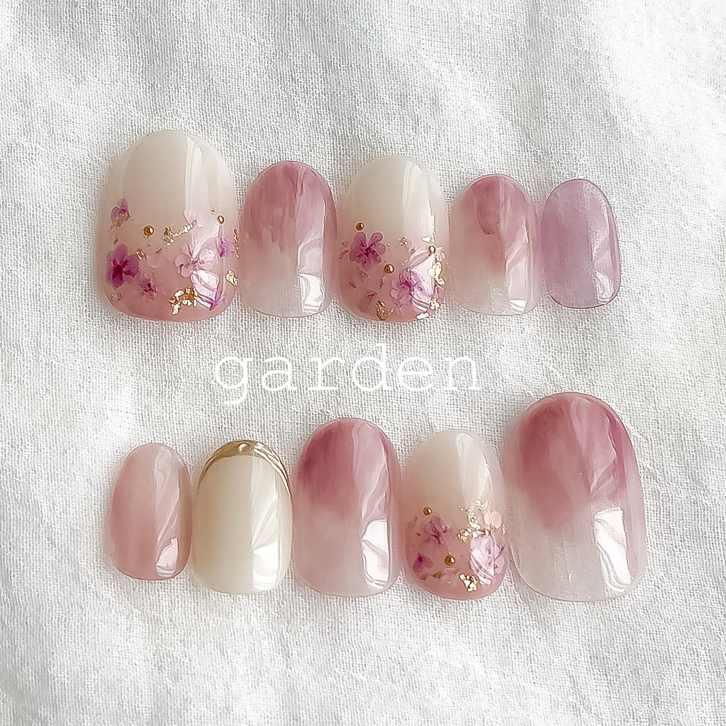 ネイルチップ 現品 オーダー かわいい 春 夏 卒業式 入学式 花 桜 楽天