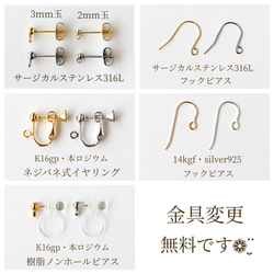 希少 ＊豪華3点セット＊ パールのリングピアス/イヤリング、ネックレス＆ブローチ 夏の誕生石2025 9枚目の画像