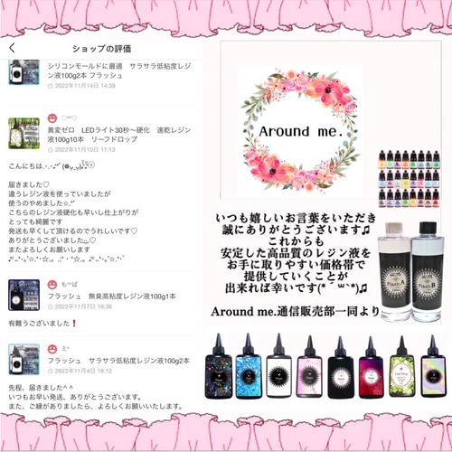 無臭&速乾&黄変ゼロ 廉価版低中粘度レジン液100g3本 フラッシュ レジン