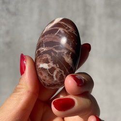 【チョコレートジャスパー】パームストーン 握り石 鉱物 天然石 14枚目の画像