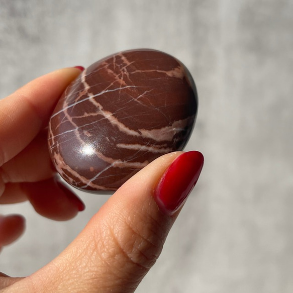 【チョコレートジャスパー】パームストーン 握り石 鉱物 天然石 11枚目の画像