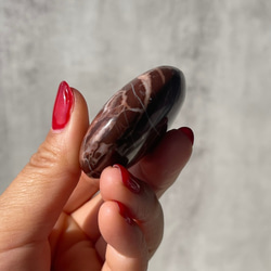 【チョコレートジャスパー】パームストーン 握り石 鉱物 天然石 8枚目の画像