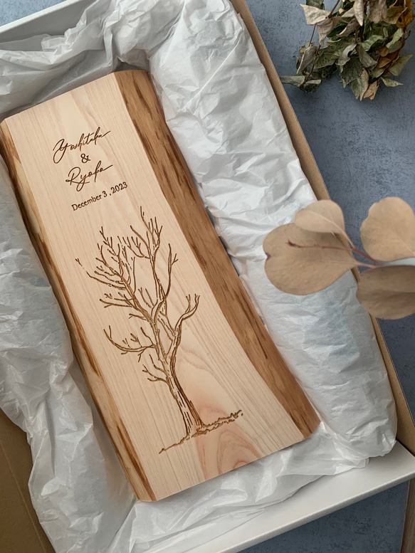 天然無垢板の結婚証明書／天然木／フルオーダーメイド  X1400020759(10725円)