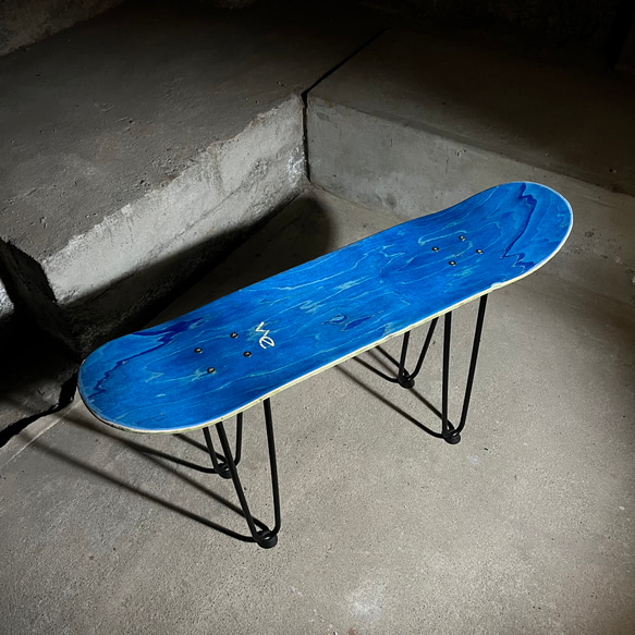 スケートボード　スケボー　テーブル　椅子　イス　チェア　ベンチ　サイドテーブル　コーヒーテーブル　ミニテーブル　91 4枚目の画像